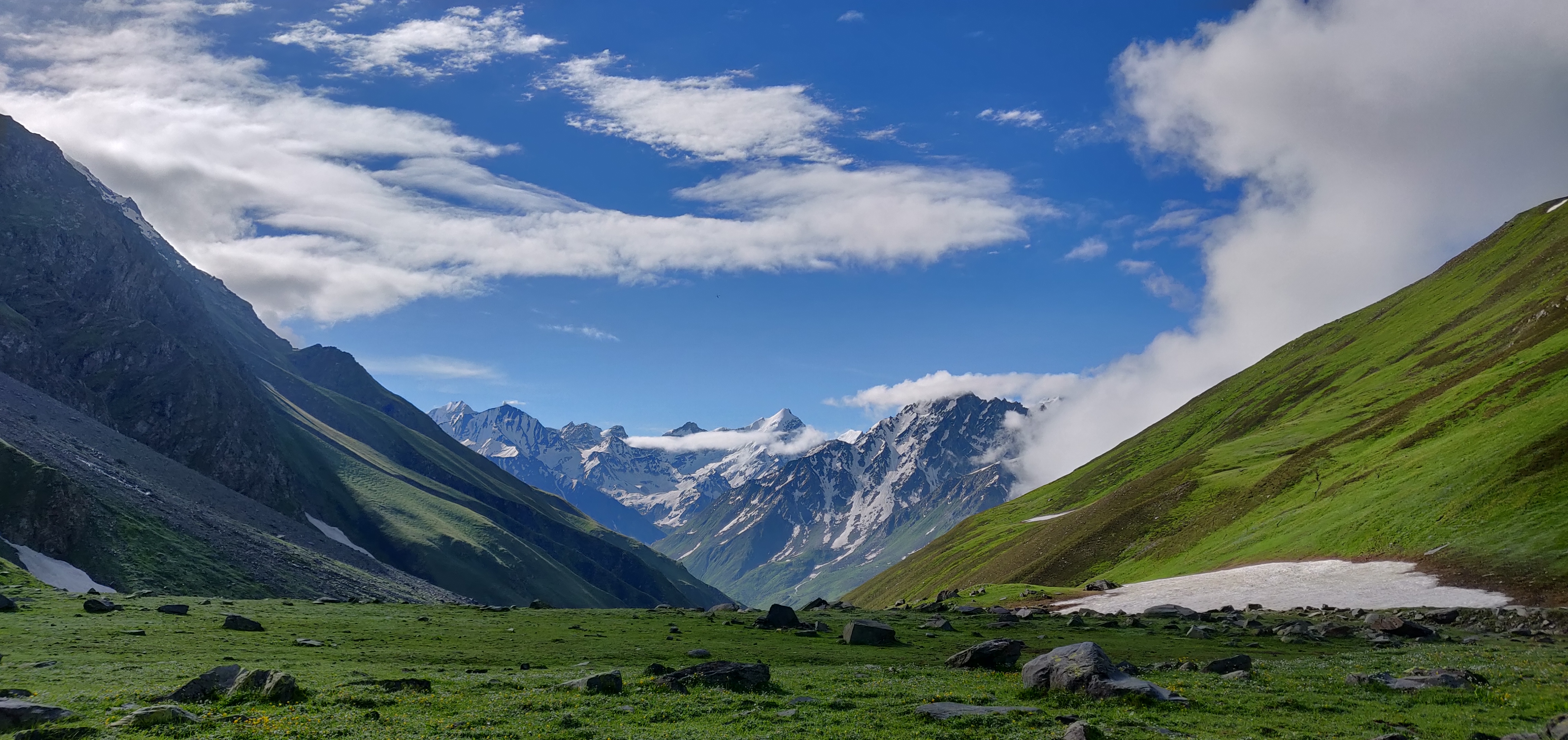 View from tent before Pin Bhaba Pass