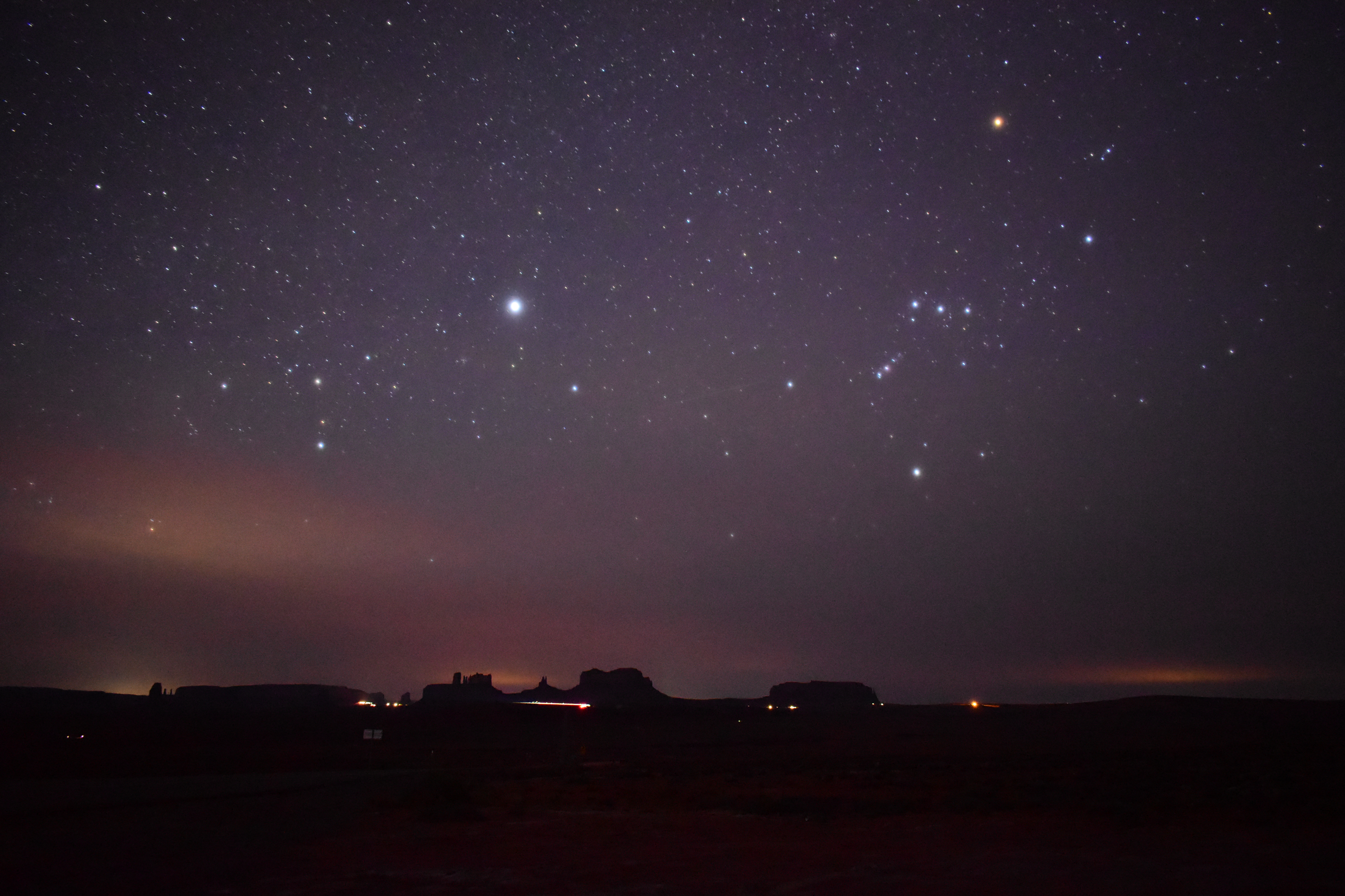 Monument Valley night sky