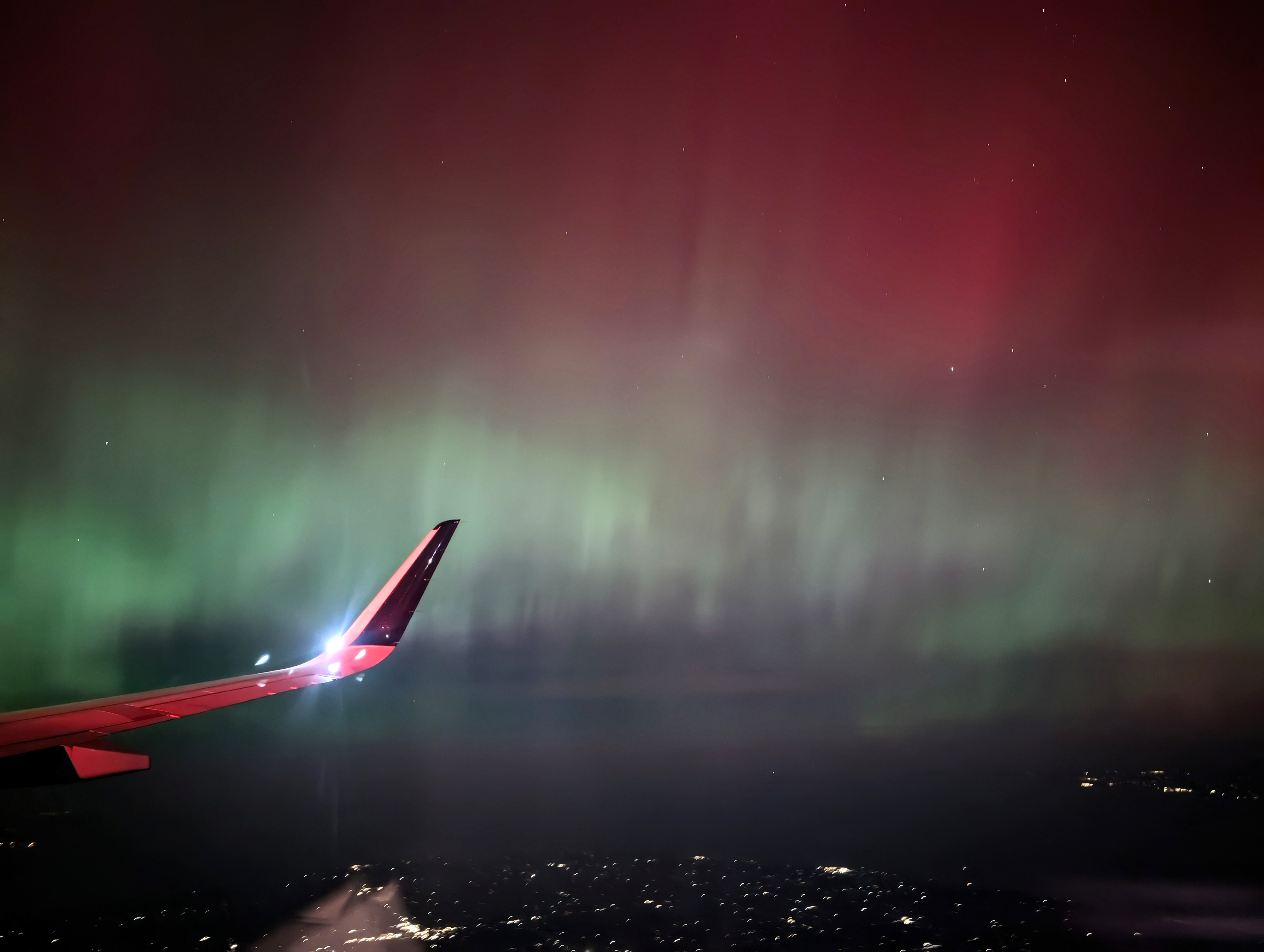 Northern Lights from aircraft