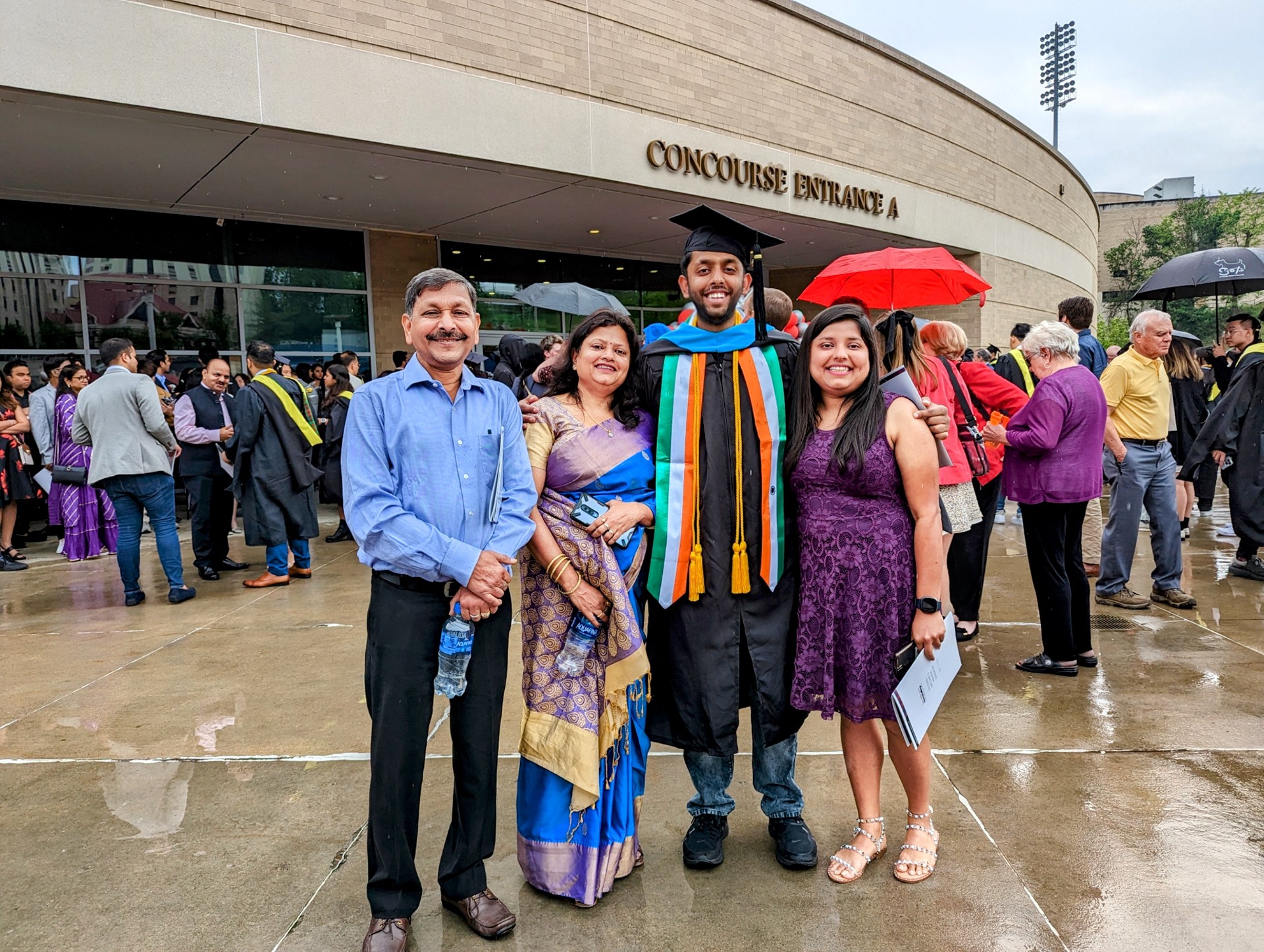 Family at my graduation